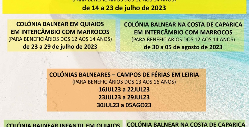 Colónias Balneares SSGNR - 2023