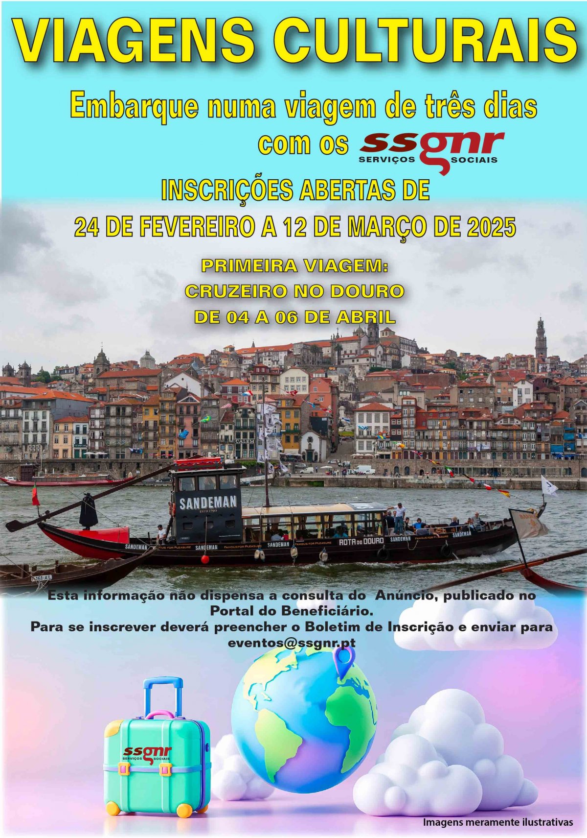 Abertura das Inscrições para a primeira viagem cultural dos SSGNR em 2025