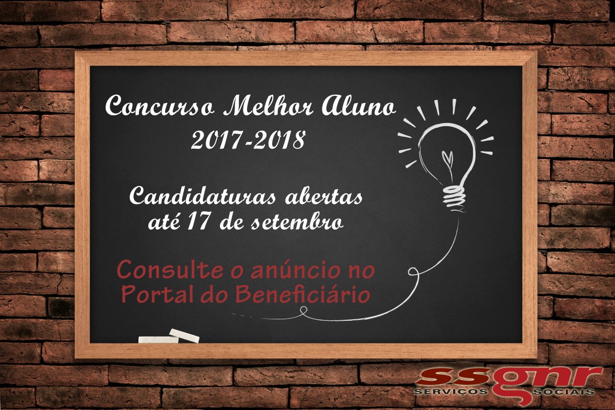 Concurso Melhor Aluno - ano letivo 2017-2018