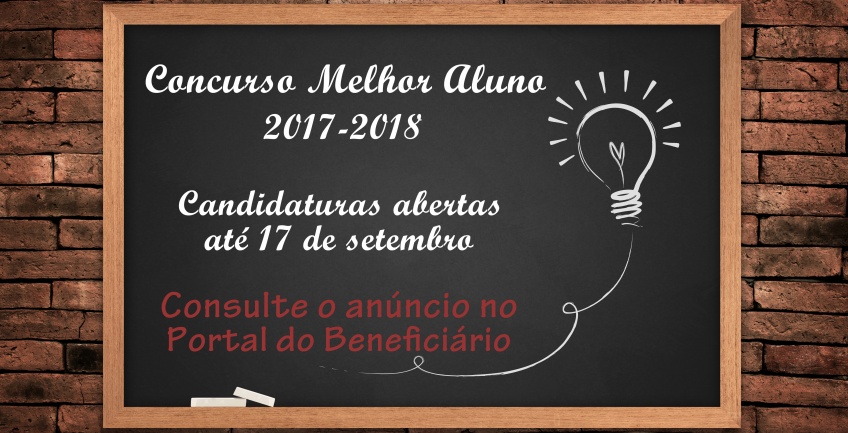 Concurso Melhor Aluno - ano letivo 2017-2018