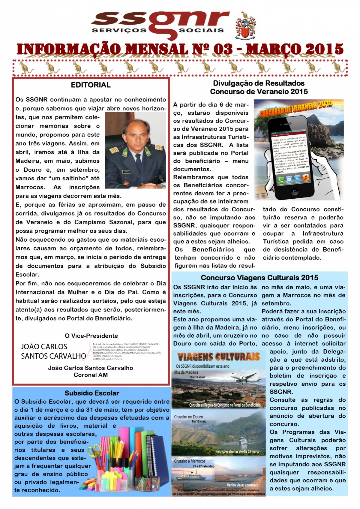 Informação Mensal nº 03/2015 – Março