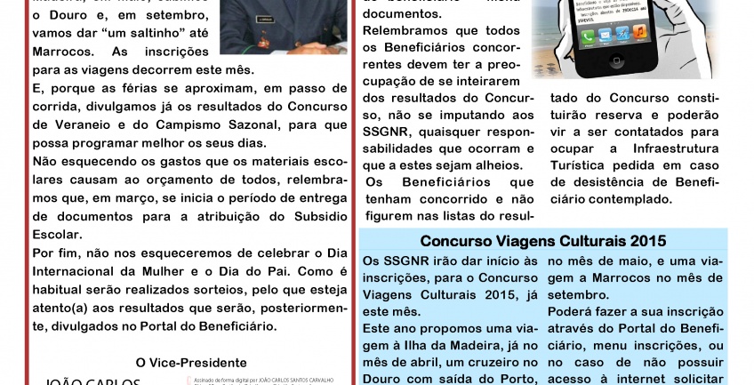 Informação Mensal nº 03/2015 – Março