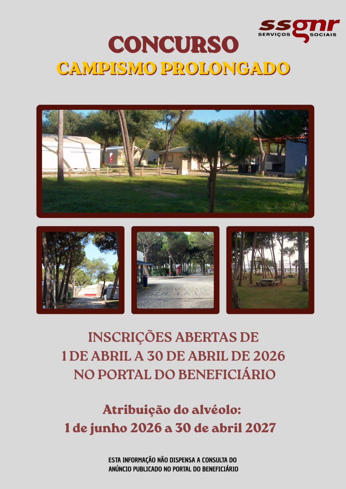 Abertura das Inscrições para o Concurso de Campismo Prolongado 2026-2027