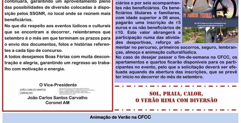 Informação Mensal nº 08/2015 – Agosto