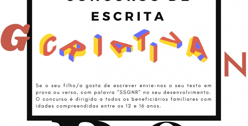 7º Concurso de Escrita Criativa dos SSGNR 2020