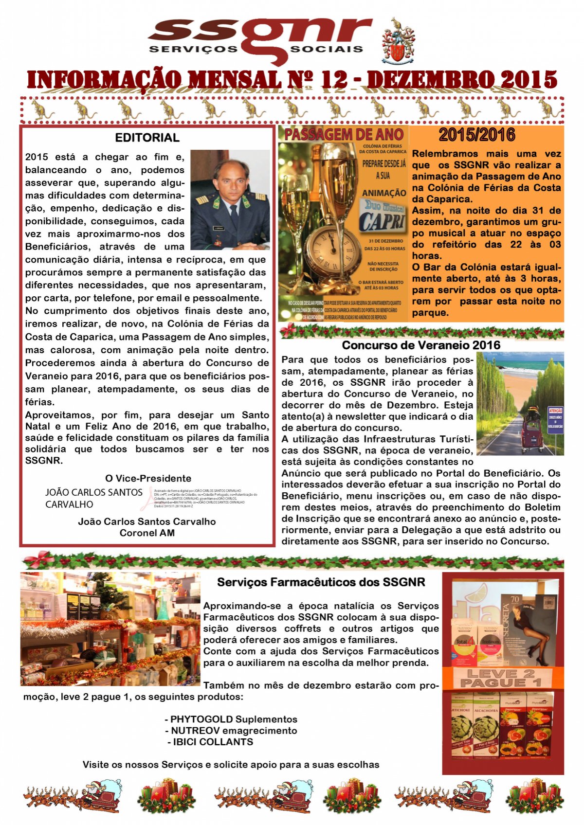 Informação Mensal nº 12/2015 – Dezembro