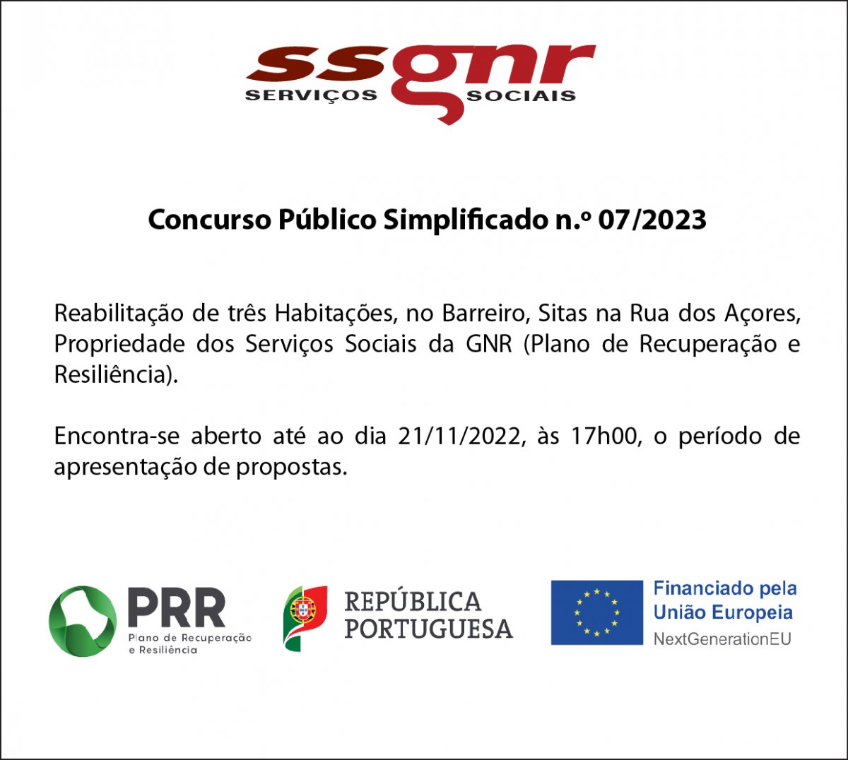 Concurso Público Simplificado n.º 07/2023