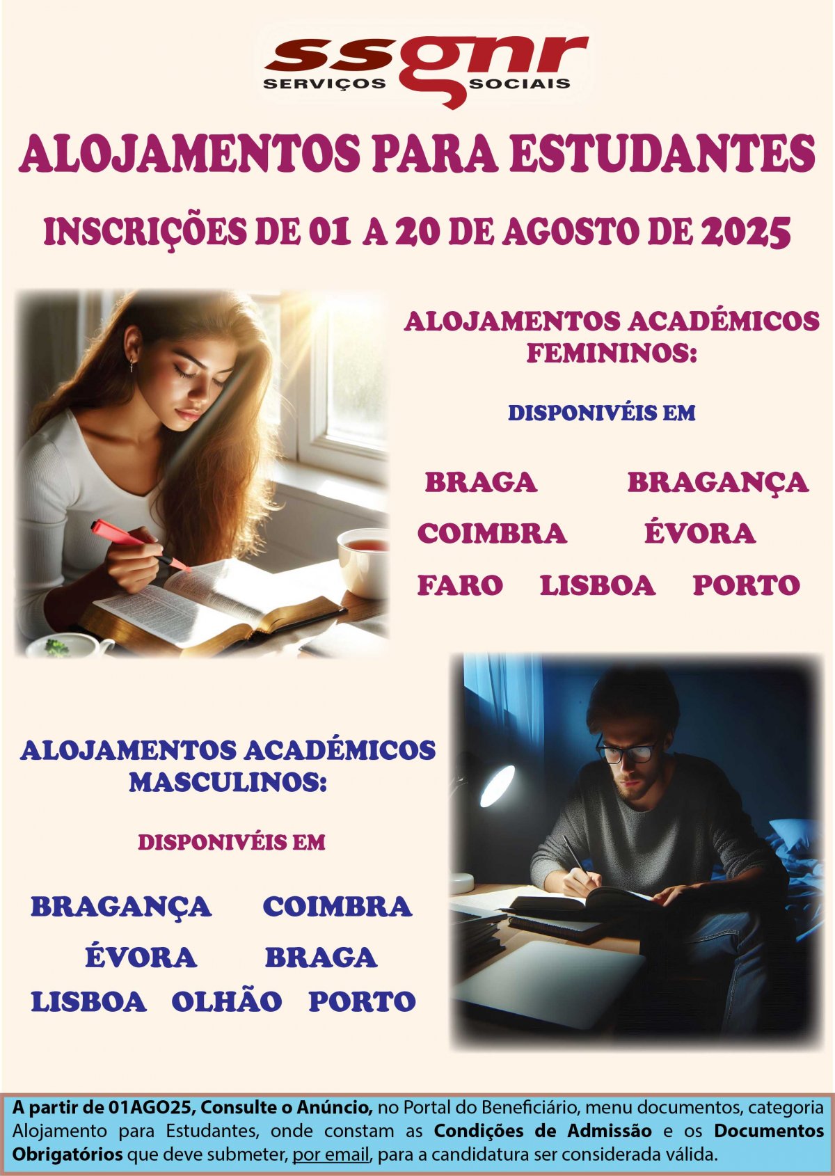  Concurso de Alojamento para Estudantes