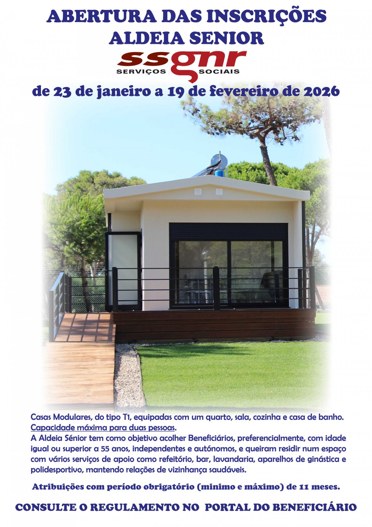 Abertura das inscrições para Aldeia Senior 2026