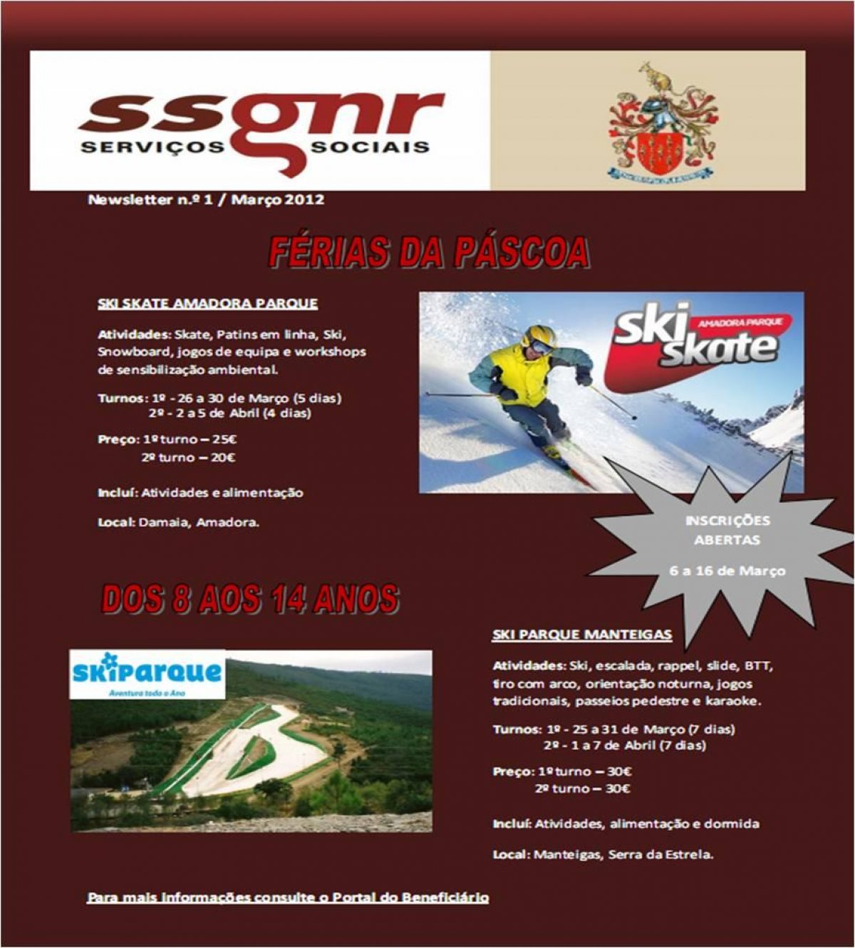 Atribuições nas Colónias de Férias - Páscoa Radical 2013