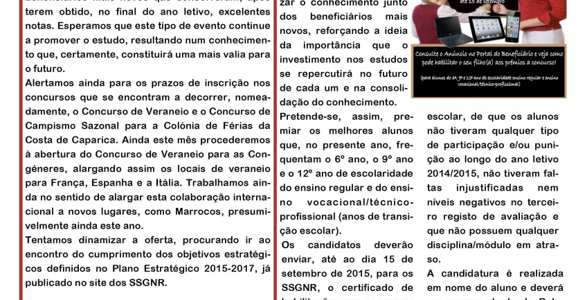 Informação Mensal nº 02/2015 – Fevereiro