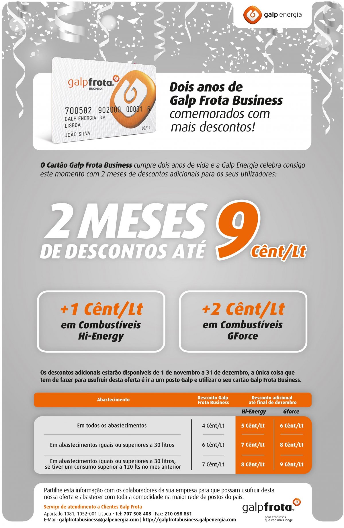 Protocolo Cartão Galp Frota Business
