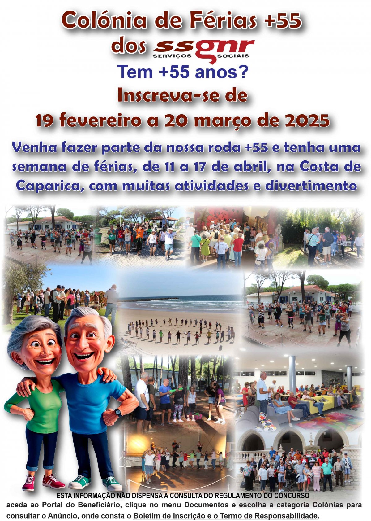 Abertura das Inscrições para Colónia de Férias +55 - Abril de 2025