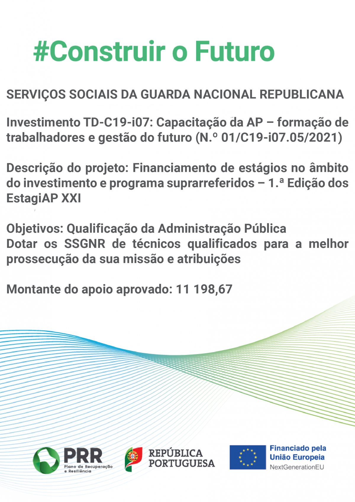 Capacitação da AP – formação de trabalhadores e gestão do futuro (N.º 01/C19-i07.05/2021)