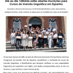 Abertura de inscrições Cursos de Imersão Linguística