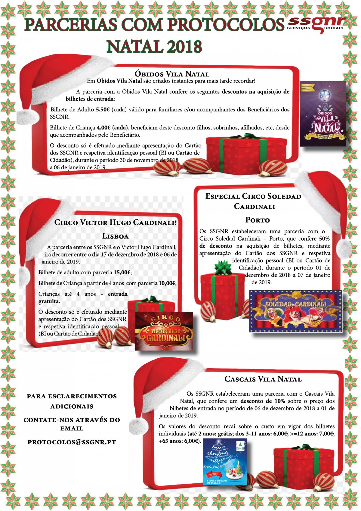 Parcerias com Protocolos - Natal 2018