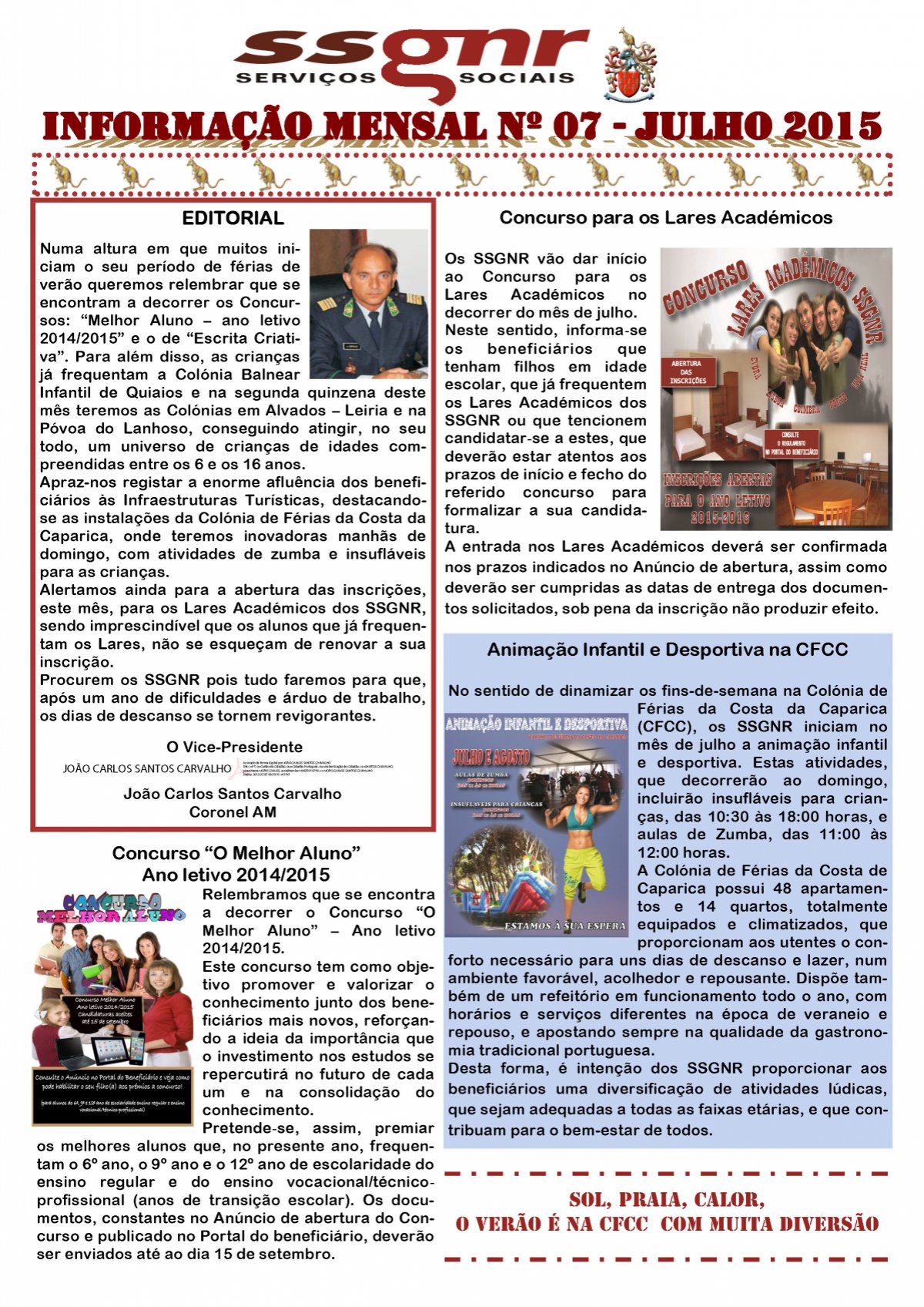 Informação Mensal nº 07/2015 – Julho