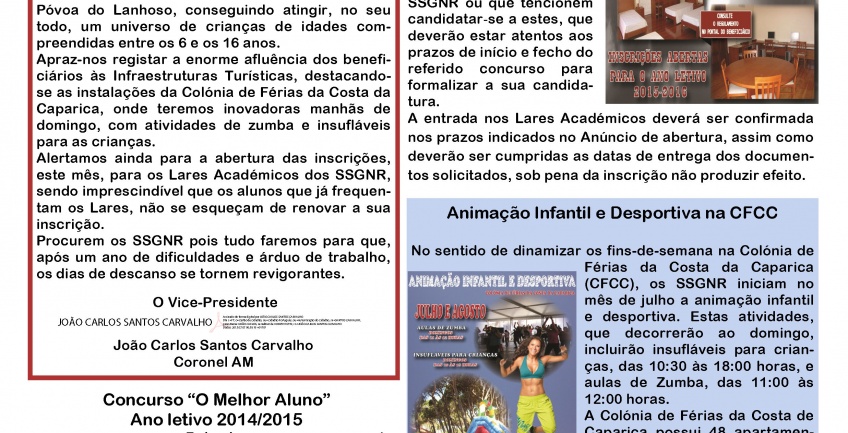 Informação Mensal nº 07/2015 – Julho