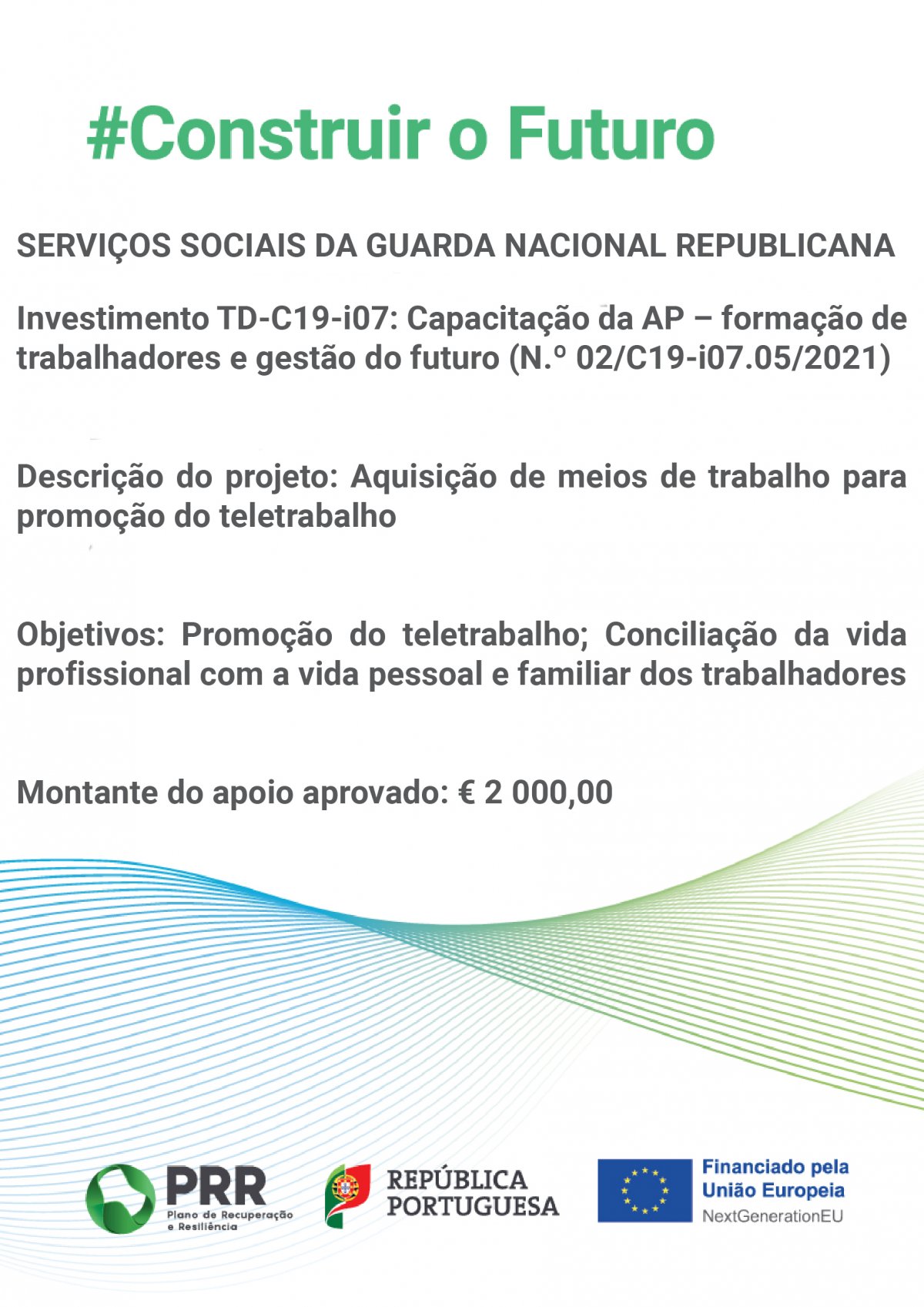 Capacitação da AP – formação de trabalhadores e gestão do futuro (N.º 02/C19-i07.05/2021)