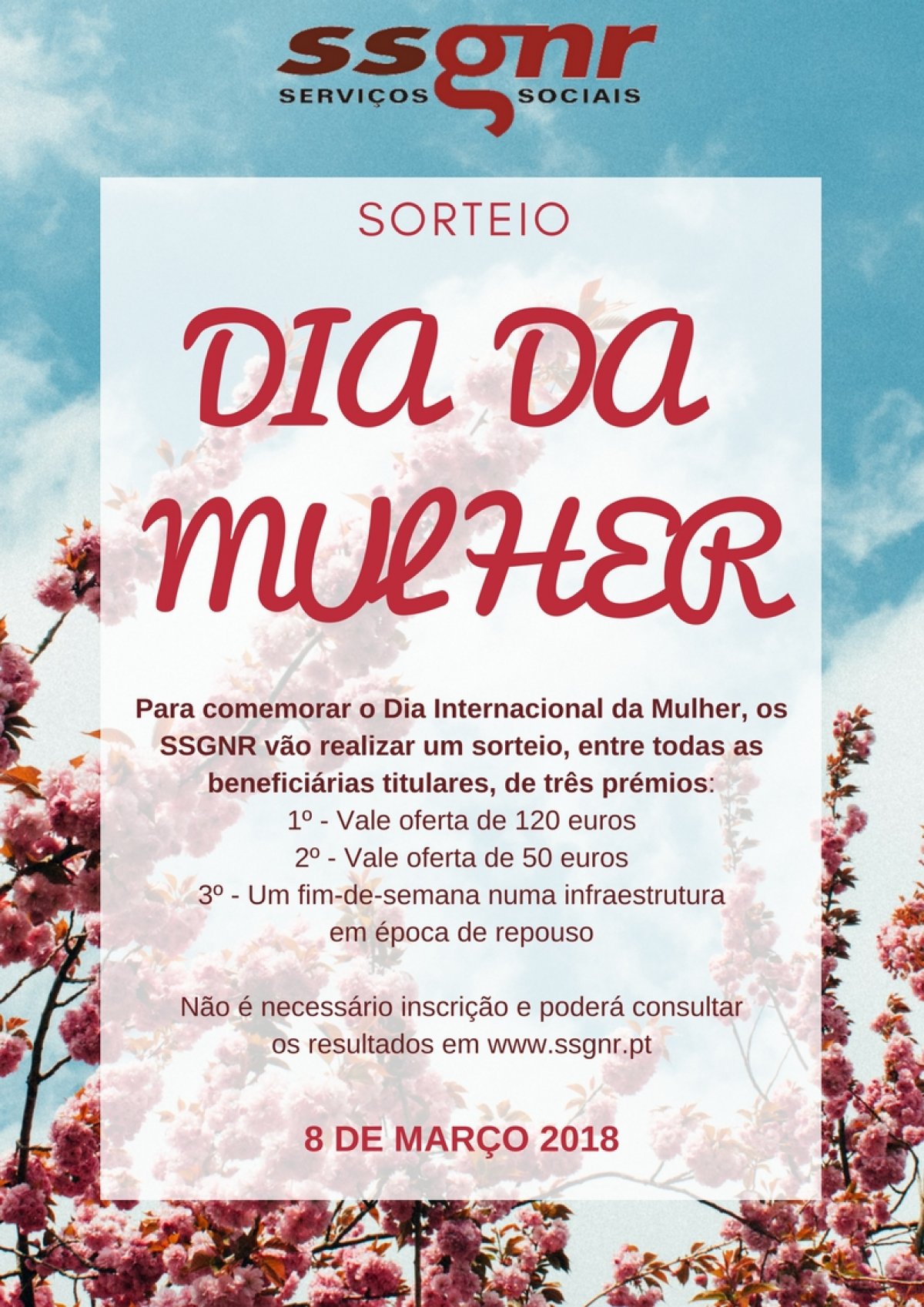 Dia Internacional da Mulher - Resultado do Sorteio - 2018