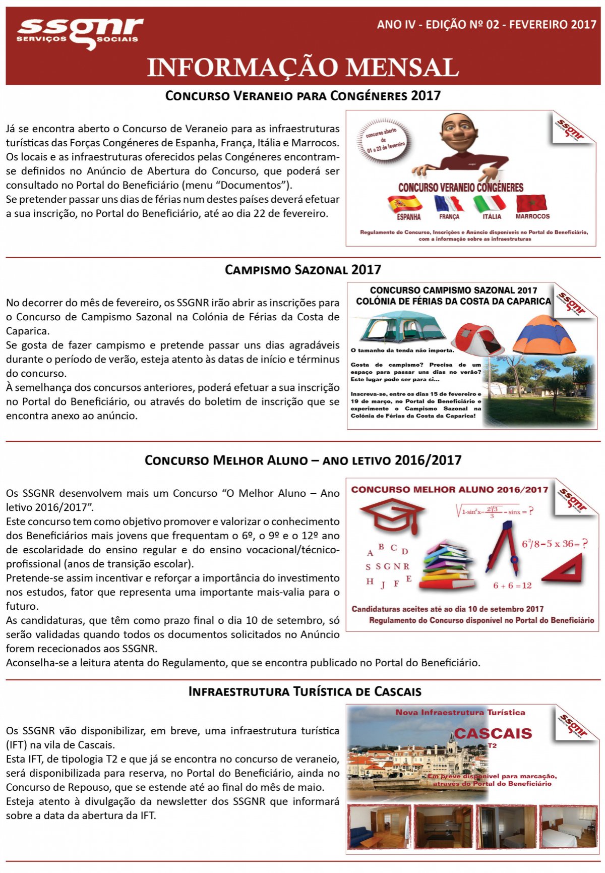 Informação Mensal nº 02/2017 – Fevereiro