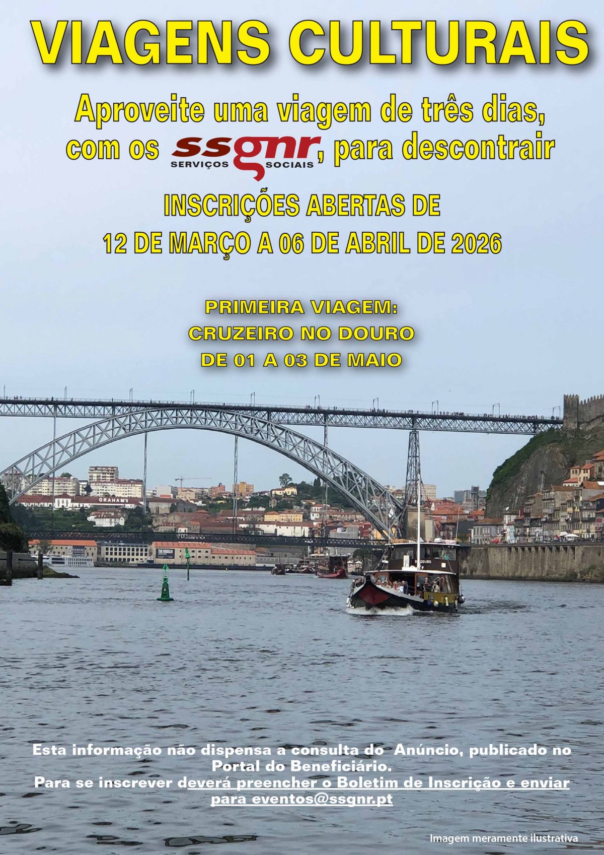 Abertura das Inscrições para a Primeira Viagem Cultural dos SSGNR - 2026