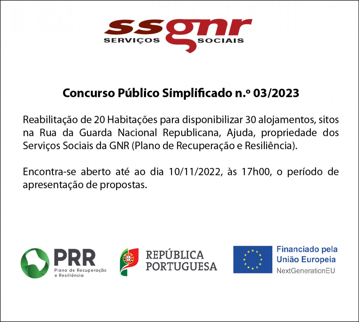 Concurso Público Simplificado n.º 03/2023 