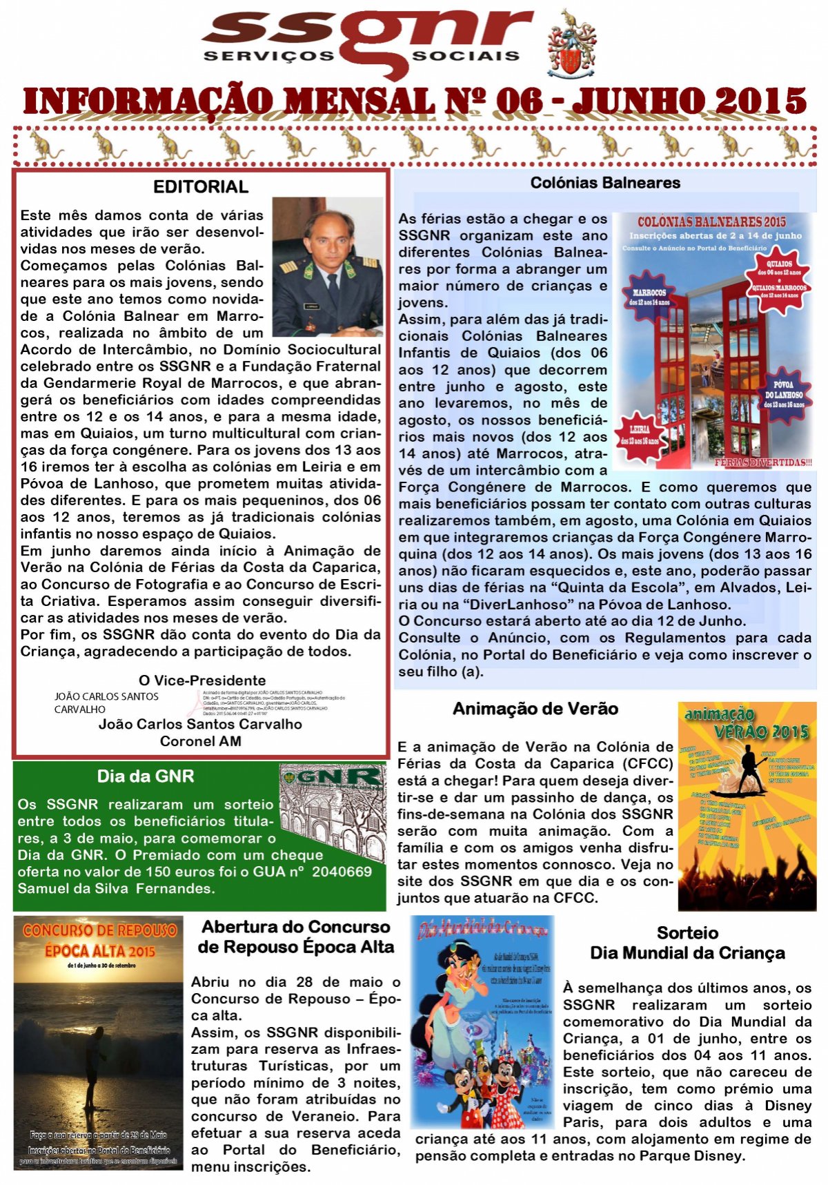 Informação Mensal nº 06/2015 – Junho