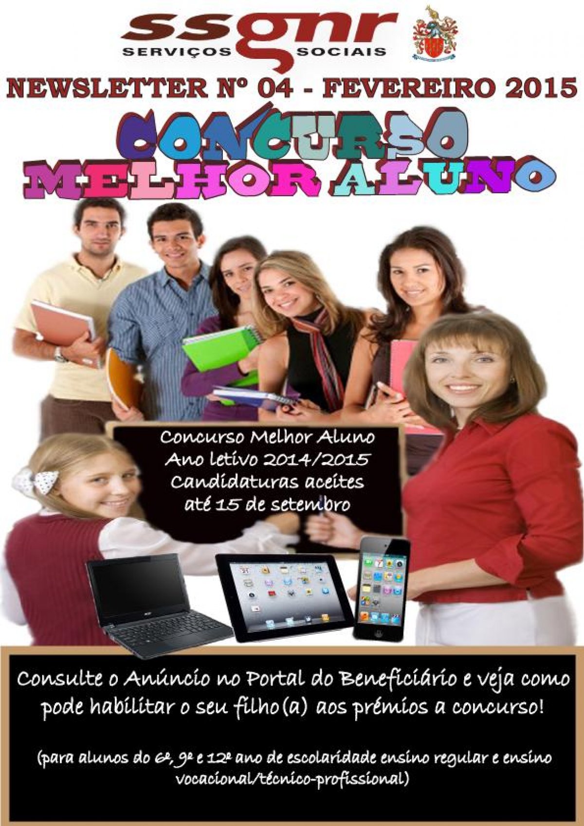 Concurso Melhor Aluno – ano letivo 2014-2015