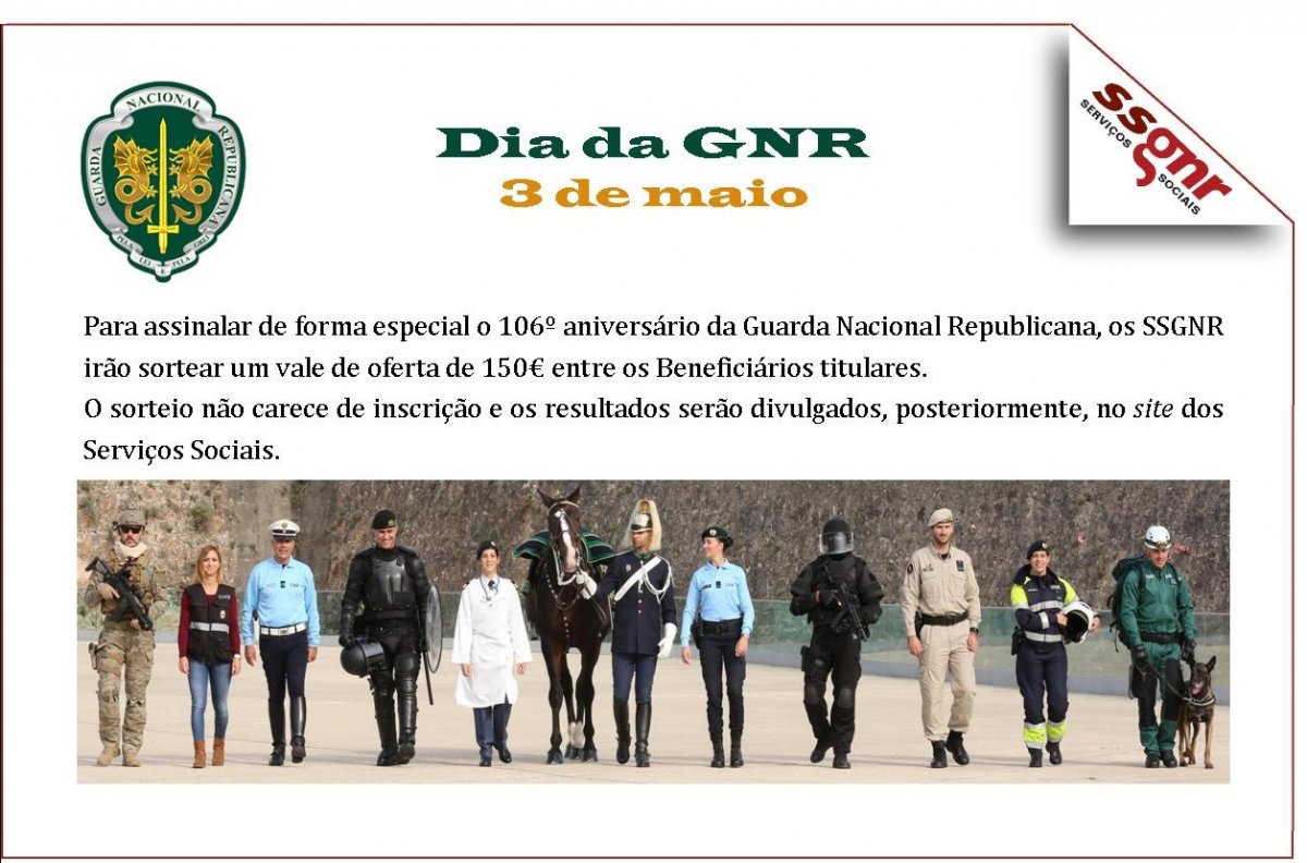 Sorteio Comemorativo do Dia da GNR 