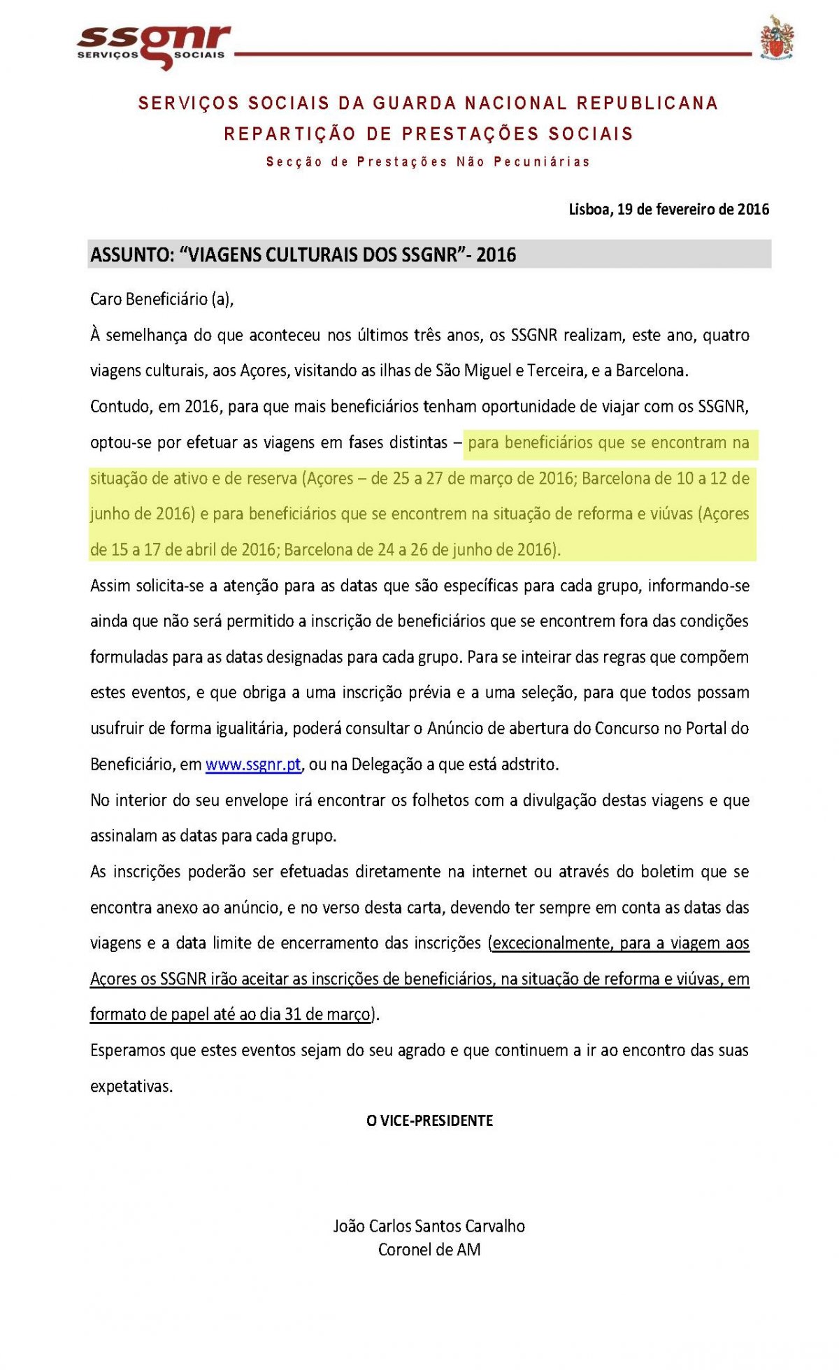 Esclarecimento - Viagens Culturais
