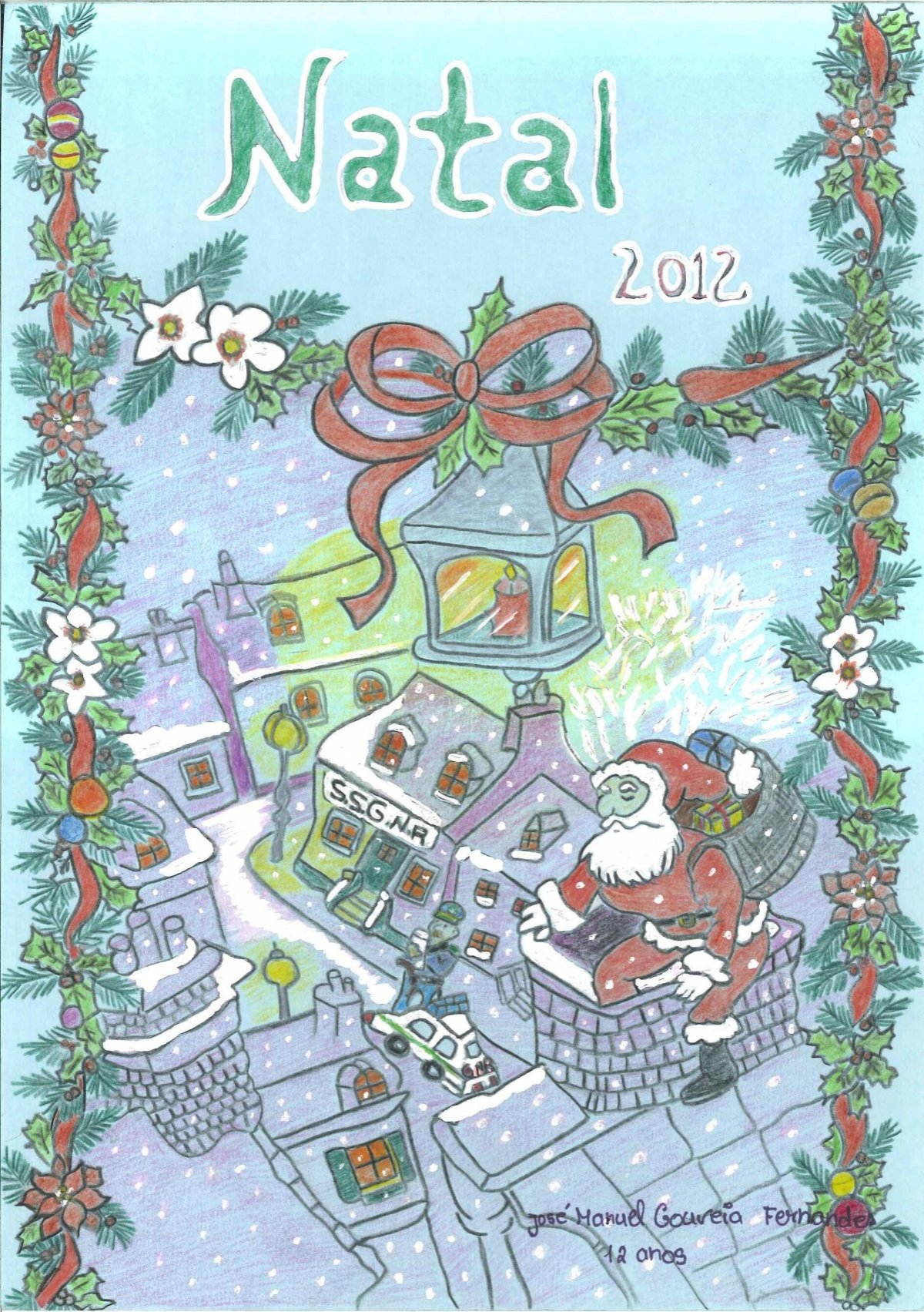 6.º Concurso de Desenho Juvenil para o Postal de Natal - 2012