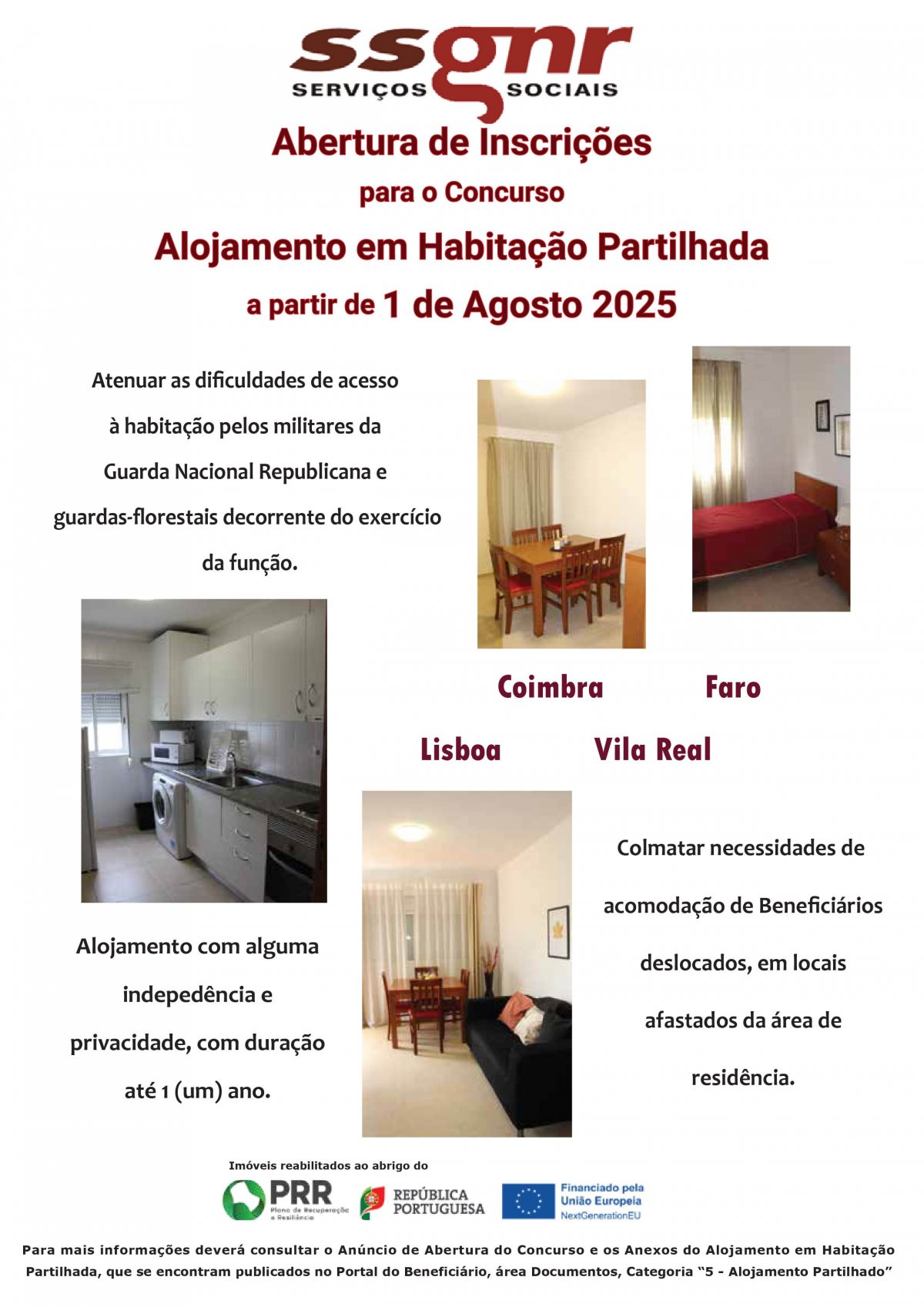  Concurso de Alojamento em Habitação Partilhada