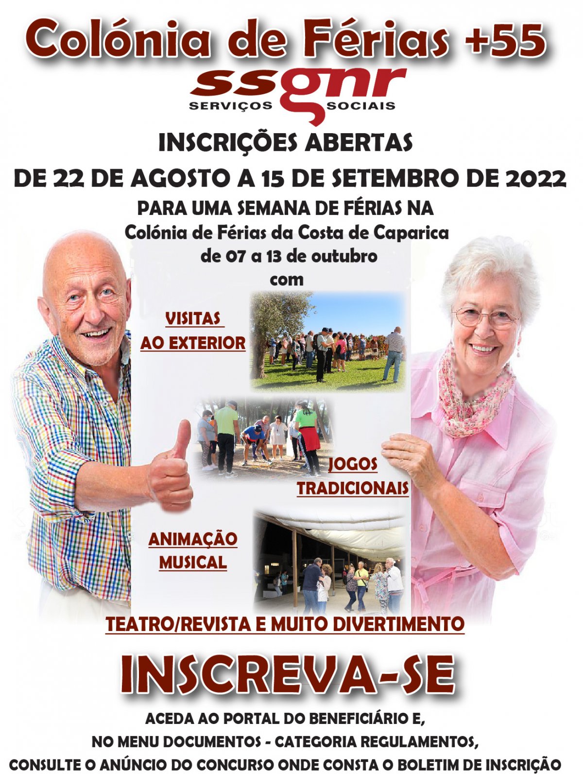 Abertura das Inscrições para a Colónia de Férias +55