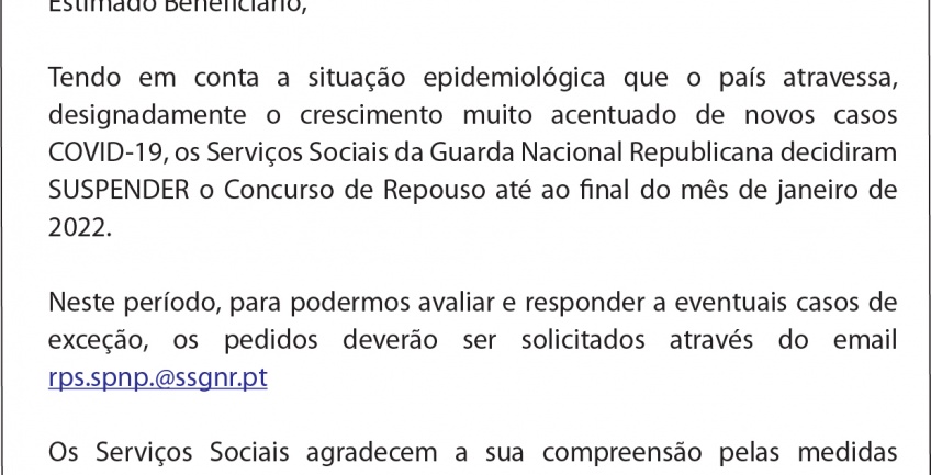 Concurso de Repouso 2022